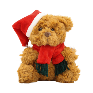 Năm mới teddy bear đồ chơi sang trọng Kawaii mềm Món Quà Giáng sinh động vật búp bê trong Santa quần áo chất liệu cotton azo-miễn phí đóng gói túi OPP - Product Image 3