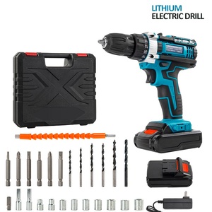 Perceuse à percussion multifonctionnelle 21V rechargeable avec batterie au lithium, ensemble de perceuse à main - Product Image 2