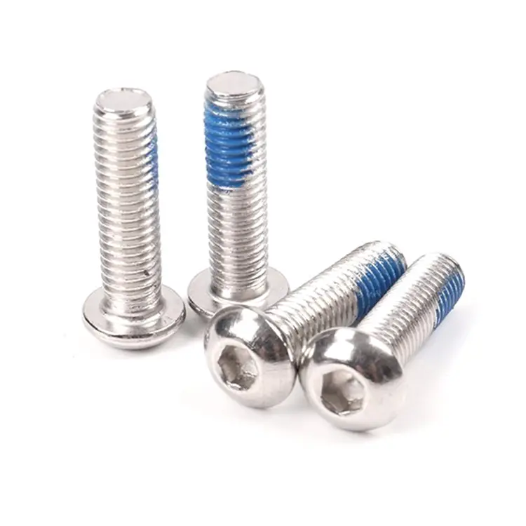 Phillip countersunk Round head 3M nylok blue patch ISO7380 machine screw