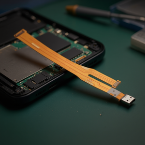 Cable flexible con conector de carga micro USB para Oppo A3s - Product Image 3