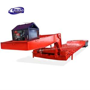 מכירה חמה 14 M 150 120 70 טון 3 סרנים להסרה צוואר אווז נמוך משאית טריילר למכירה הובלה עם מיטה נמוכה lowboy - Product Image 2