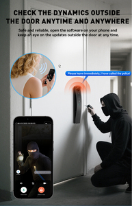 涂鸦Wifi门锁数字锁屏幕人脸识别猫眼充电电池防盗全自动木门锁 - Product Image 5