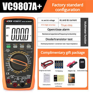 VICTOR VC9806 Evrensel Multimetre - Yüksek Hassasiyetli Dijital 4.5 Haneli Elektrik Test Özel Fonksiyonlu Ölçüm Cihazı - Product Image 6