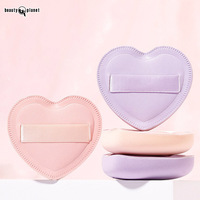 Éponges de maquillage douces Beauty Planet, épaisses, humides/sèches, non en latex, base en coton, coussin d'air en forme de cœur, éponge cosmétique