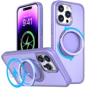 Magnético 14 para <span class=keywords><strong>iPhone</strong></span> 17 Pro Max TPU Funda para teléfono móvil con soporte giratorio 360 y <span class=keywords><strong>características</strong></span> de rotación de engranajes - Product Image 5