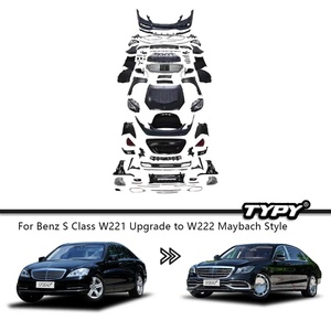 ชุดแต่งสไตล์ TYPY Maybach สำหรับรถยนต์ Mercedes Benz S-Class W221 ปี 2006-2013 และ W222 ปี 2018 อุปกรณ์ตกแต่งตัวถังรถยนต์ - Product Image 2