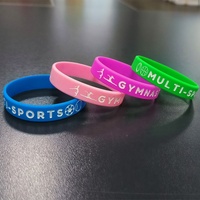 Pulsera Deportiva Personalizada con Impresión, Pulseras de Goma Negra con Grabado en Relieve, Pulsera de Silicona con Dijes para Promociones