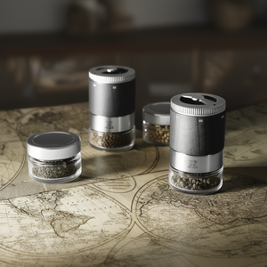 Molinillo de Pimienta Peugeot y 3 Recipientes de Almacenamiento Pepperbar U Select 1 Molinillo 3 Recipientes 3 Tipos de Pimienta Recetario - Product Image 3