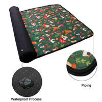 Tapis de cage lavable et imperméable en peluche douce pour cochon d'Inde, motif dessin animé, pour petits animaux (lapins, hamsters, hérissons)
