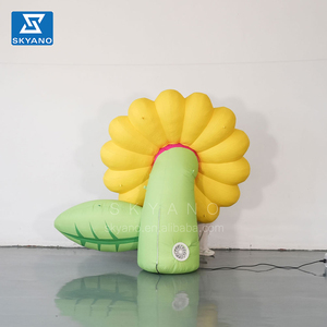 Bơm hơi khổng lồ hoa quảng cáo trang trí Vàng Inflatable hoa daisy với LED chiếu sáng cho trang trí nội thất - Product Image 5