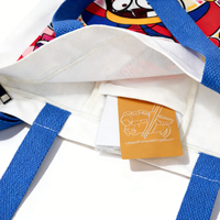 Bolsa de Lona Personalizada con Logotipo Impreso y Bordado, Estilo de Dibujos Animados, Ecológica, para Regalos Promocionales