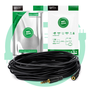 Factory Price 3M 3.5mm Aux Audio Cable Male to Female 3 Jack M/F Stereo TRS Cable Gold Plated for Phone Computer - Product Image 4