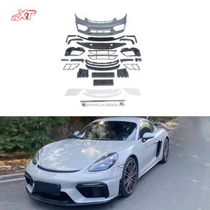 Pare-chocs avant style <span class=keywords><strong>718</strong></span> <span class=keywords><strong>GT</strong></span> <span class=keywords><strong>4</strong></span> pour <span class=keywords><strong>Porsche</strong></span> 982 Boxster Cayman, kit carrosserie amélioré, pare-chocs avant <span class=keywords><strong>GT</strong></span>-<span class=keywords><strong>4</strong></span>, plastique PP apprêté - Product Image 1