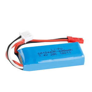 사용자 정의 601844 450mah 600mah 7.4v 리튬 폴리머 배터리 리튬 이온 셀 충전식 배터리 Lipo 배터리 팩 - Product Image 1