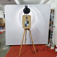 Photomaton en bois multifonctionnel de haute qualité, portable, en chêne 12.9, avec support d'impression instantanée