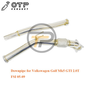 La Oficina del Fiscal tubo de escape 3 "de carrera Downpipe V W Golf Mk5/ MK6 GT 2,0 T FSI 05-09 carrera solo uso - Product Image 4