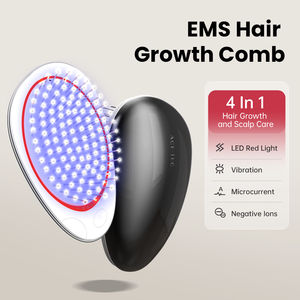 Оптовая продажа: Умная электрическая массажная щетка для головы с красным светом для ускорения роста волос, восстановления и лечения, массажер для кожи головы - Product Image 2