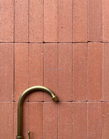 Carreaux Brique Longs Terracotta Mat pour Décoration Style Wabi-Sabi/Industriel pour Cuisine Salle de Bain Balcon