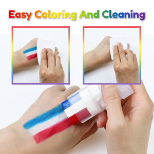 Pintura Facial Infantil Lavable a Base de Aceite GP 3 Colores, Crayones de Colores Arcoíris en Barra, No Tóxicos, para Celebraciones del Día del Orgullo Gay - Product Image 6
