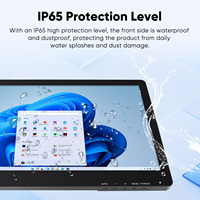 Moniteur tactile capacitif 10 points FHD 1920*1080 de 15,6 pouces de qualité commerciale, étanche IP65, pour usage industriel, bureautique et commercial
