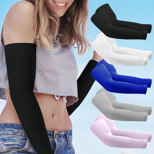 Manchons de cyclisme 3D sans couture, séchage rapide, protection anti-UV, unisexe, pour le sport et les activités de plein air, noir, blanc, gris, bleu - Product Image 2