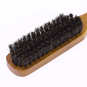 Brosse à cheveux en bois à poils de sanglier, forme rectangulaire, pour cheveux raides et bouclés, outil de coiffage - Product Image 3