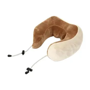 Wholesale electric U shaped vibrating shiatsu keep warm neck massage pillow for travel