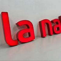 Enseigne LED personnalisée pour entreprise, panneau rétroéclairé, enseigne lumineuse, enseigne publicitaire pour institut de beauté, salon de coiffure, enseignes en acrylique LED