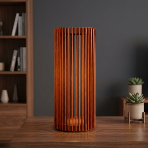 Lámpara Solar de Madera de Teca, Impermeable, sin Llama, Ecológica, con Certificación ROHS, Luz de Jardín, Muebles de Exterior con Listones para Decoración - Product Image 3