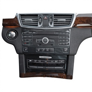 สำหรับ Mercedes-Benz E-Class 2009-2011 W212 ชุดแต่งภายใน PVC แบบด้าน แผงคอนโซลกลาง Snblo - Product Image 1