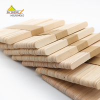 Bâtonnets en bois de bouleau polis avec précision, stérilisés, sans odeur, de qualité alimentaire, pour barres glacées