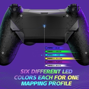 EXtremeRate Kit de remapping avec boutons arrière texturés noirs, version Type-C Dawn, pour manette PS4 Slim Pro JDM-040/050/055 - Product Image 5