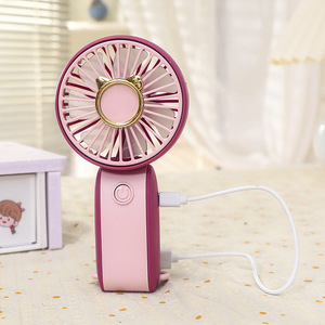 Portable Rechargeable Handheld Fan With Clip Foldable <b>Battery</b> <b>Operated</b> 5W DC Motor For Outdoor Indoor Use - Product Image 5