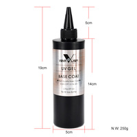 Venalisa 225g 8oz Base Coat Gel pour Ongles Super Brillant Haute Brillance Sans Nettoyage Top Coat Gel Polish Fournisseur OEM d'Usine