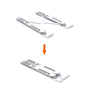 Charmount máy tính xách tay bàn có thể gập lại nhôm có thể điều chỉnh chiều cao tăng làm mát máy tính xách tay đứng - Product Image 6