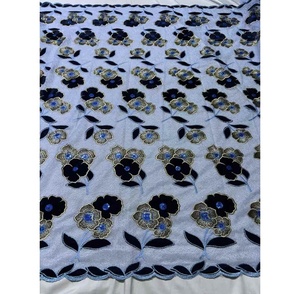 Hot Bán Tùy Chỉnh Dây Guipure Ren Vải Nhung Hoa Với Sequins 2025 Mới Nhất Thêu Lưới Tan Trong Nước Cạnh Ren - Product Image 2