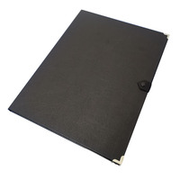 Étui de rangement pliable moderne en cuir PU de haute qualité pour lunettes, 12 compartiments, finition brillante, fermeture à bouton, présentoir EVA