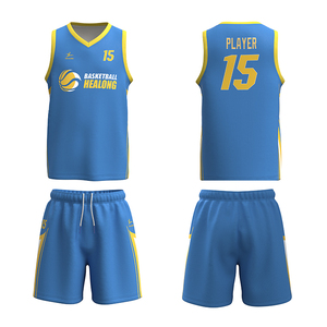Wholesale High Quality Breathable 100% <b>Polyester</b> Team Basketball Uniforms Custom Sublimation Printed <b>Tracksuit</b> Wear - Product Image 2