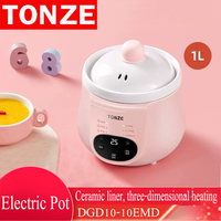 Tonze 2024 produk laris, perlengkapan keamanan kesehatan Electr keramik Portable Cooker Mini untuk BB sup bubur