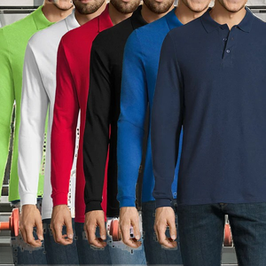 Casual Solid for T-Shirt Long Sleeve Custom Logo Printing Knitted 100% Cotton Quick Dry Work Uniform Home Collection Plain - Product Image 2