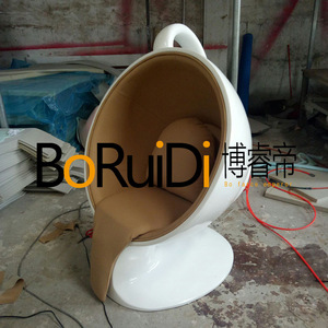 BoRuiDi Modern Fiberglass <b>Chair</b> Soft <b>Upholstered</b> Living Room <b>Chair</b> - Product Image 3
