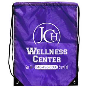 With Logo Unisex Sports Gym Bag Printing Bags Cheap Custom Polyester <b>Drawstring</b> <b>Backpack</b> - Product Image 6