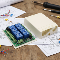 Relais multifonctionnel DC 12V 10A 8 canaux, télécommande sans fil RF, émetteur-récepteur, code d'apprentissage automatique