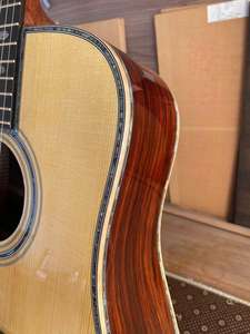 हस्तनिर्मित एट्रोडक (15 वर्ष) सभी ठोस ध्वनिक गिटार JD-950 कस्टम गुणवत्ता कोकोबोलो बैक/साइड उच्च गुणवत्ता थोक - Product Image 6