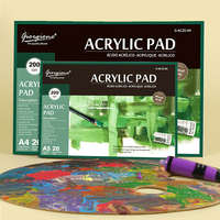 Giorgione G-AC20-A3 Bloc de peinture acrylique format A3 200 g/m² 20 feuilles pour étudiants et peinture acrylique