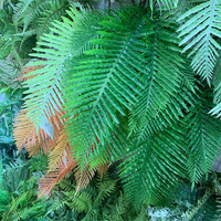 Panneau vertical réaliste de fougères artificielles (Bracken, Boston, Fishtail, Frond Cascading) pour thème Forêt Tropicale/Jungle, idéal pour Café (Helecho)