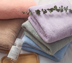 Coral Fleece <strong>Towel</strong> Bath <strong>Towel</strong> Gift <strong>Box</strong> with Portable Gift Set of 3 Pieces - Product Image 5