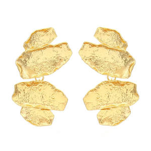 Joyería de moda Pendientes de oro retro Pendientes de lujo ligeros - Product Image 5