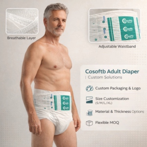 Pannoloni per Incontinenza Adulti Monouso OEM ODM Direttamente dalla Fabbrica Alta Assorbenza Morbidi Traspiranti Etichetta Privata Campioni Gratuiti Vendita all'Ingrosso - Product Image 2