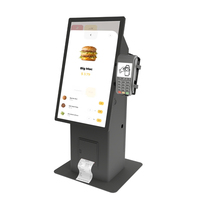 Kioscos de Pago con Sistema Ubuntu 22.04 de 15.6, 21.5, 24, 27 y 32 Pulgadas, Fabricante OEM, Carcasa Metálica para Montaje en Pared, Caja Registradora POS con PC Android